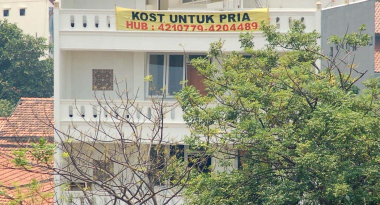 Kost untuk Karyawan/Mahasiswa dengan fasilitas lengkap di Jl Pramuka – Jakarta Pusat